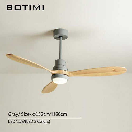 Ventilateur de plafond LED Modern à base colorée - vue 8 sur 9
