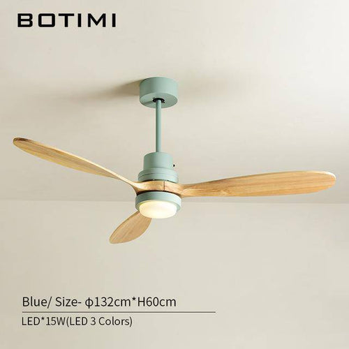 Ventilateur de plafond LED Modern à base colorée - vue 9 sur 9
