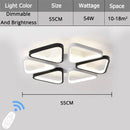 Plafonnier ou applique design LED à triangles noirs et blancs