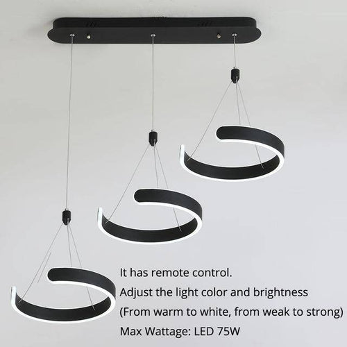 Suspension design LED cercle ouvert Hanging - vue 6 sur 7