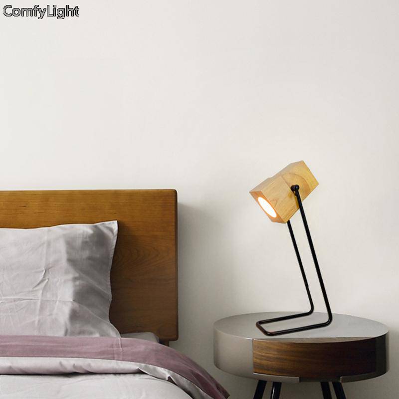 Lampe de bureau ou de chevet en bois ajustable Wood - vue 5 sur 5