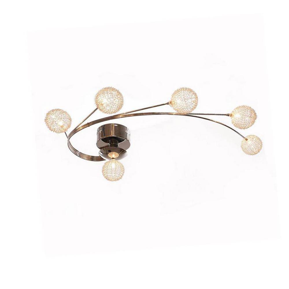 Plafonnier LED chromé avec boules - vue 3 sur 3