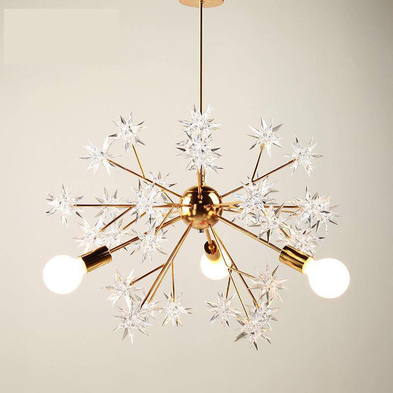 Lustre design doré avec étoiles Loft
