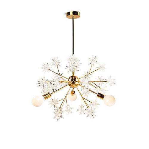 Lustre design doré avec étoiles Loft