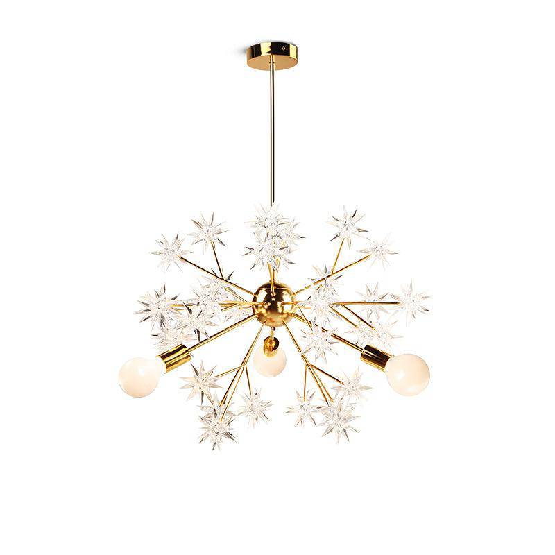Lustre design doré avec étoiles Loft