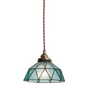 Vintage style coloured glass LED pendant light