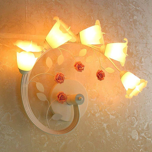 Applique murale LED en verre à fleurs Garden - vue 2 sur 3