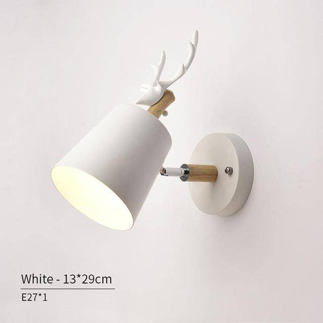 Applique LED à corne de cerf (noir ou blanc) - vue 5 sur 5