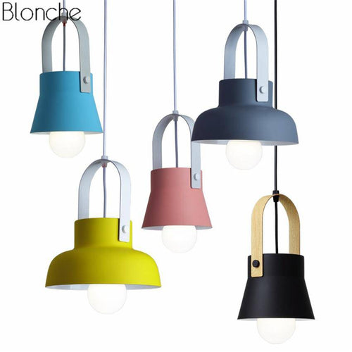 Suspension design en métal à LED Macaron - vue 20 sur 19