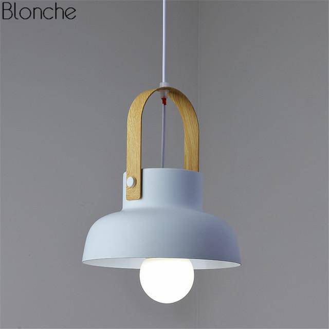 Suspension design en métal à LED Macaron - vue 13 sur 19