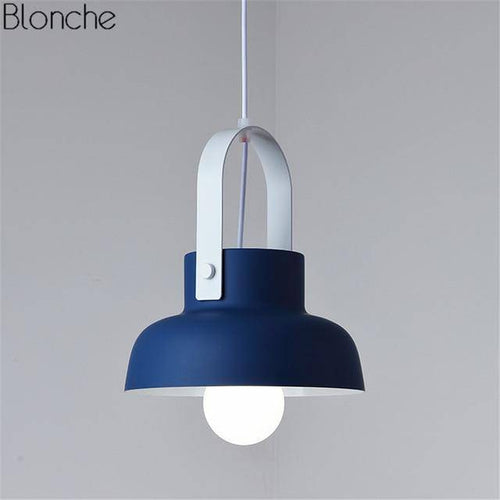 Suspension design en métal à LED Macaron - vue 19 sur 19