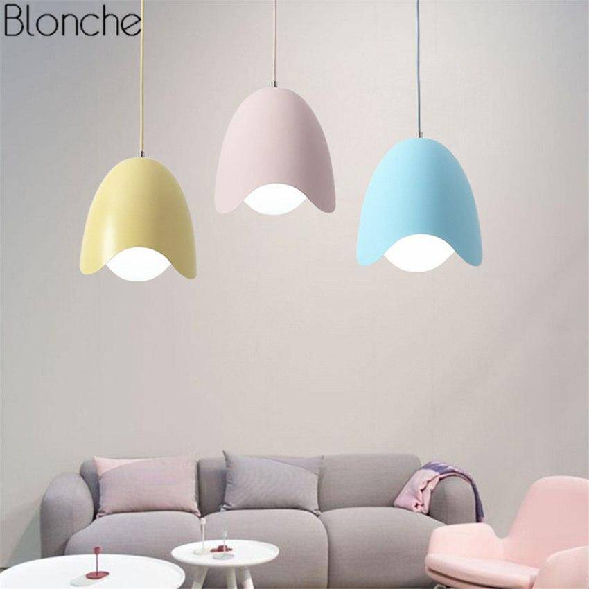 Suspension design LED oeuf ouvert Macaron - vue 2 sur 9