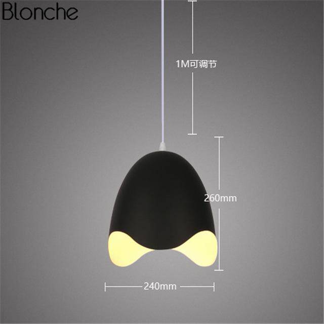 Suspension design LED oeuf ouvert Macaron - vue 5 sur 9