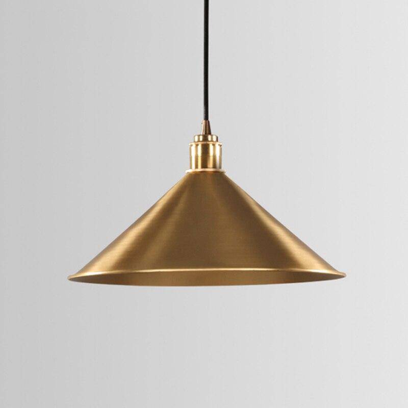 Suspension design LED conique dorée Loft - vue 6 sur 5