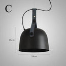 Suspension design LED avec abat-jour en métal arrondi Loft