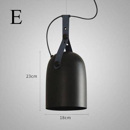 Suspension design LED avec abat-jour en métal arrondi Loft - vue 10 sur 11
