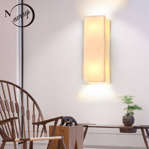 Applique murale design à LED en céramique style Géométrique