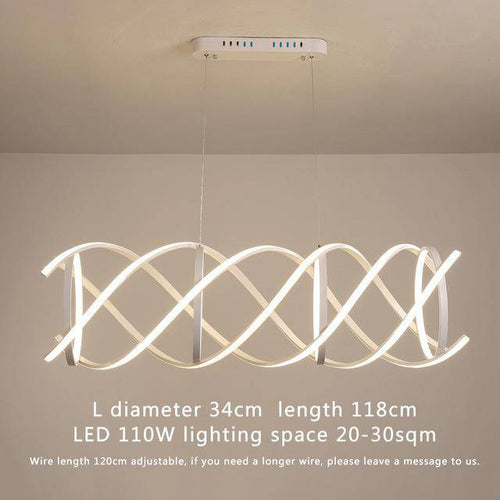Suspension design LED en spirale Bwart - vue 4 sur 5