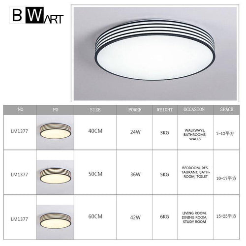 Plafonnier rond à LED moderne Bwart
