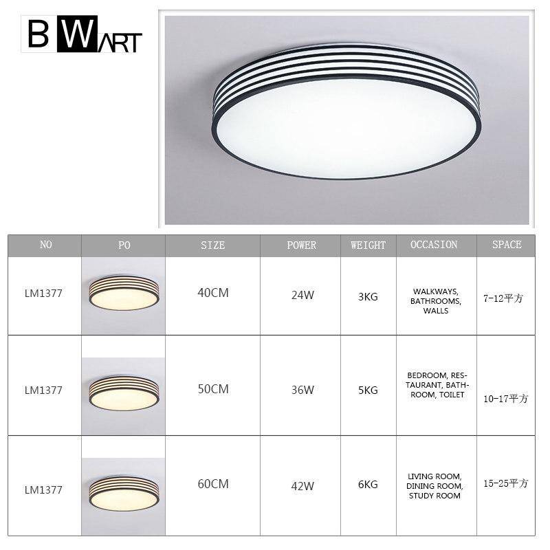 Plafonnier rond à LED moderne Bwart