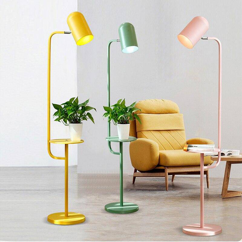 Lampadaire moderne LED avec table coloré Color - vue 2 sur 7