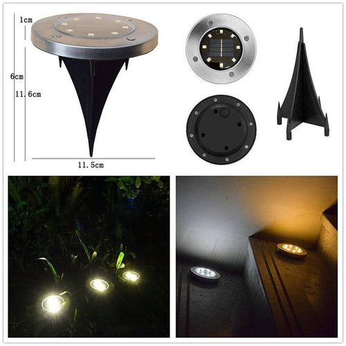 Spot extérieur 8 LEDs à encastrer Lumiparty