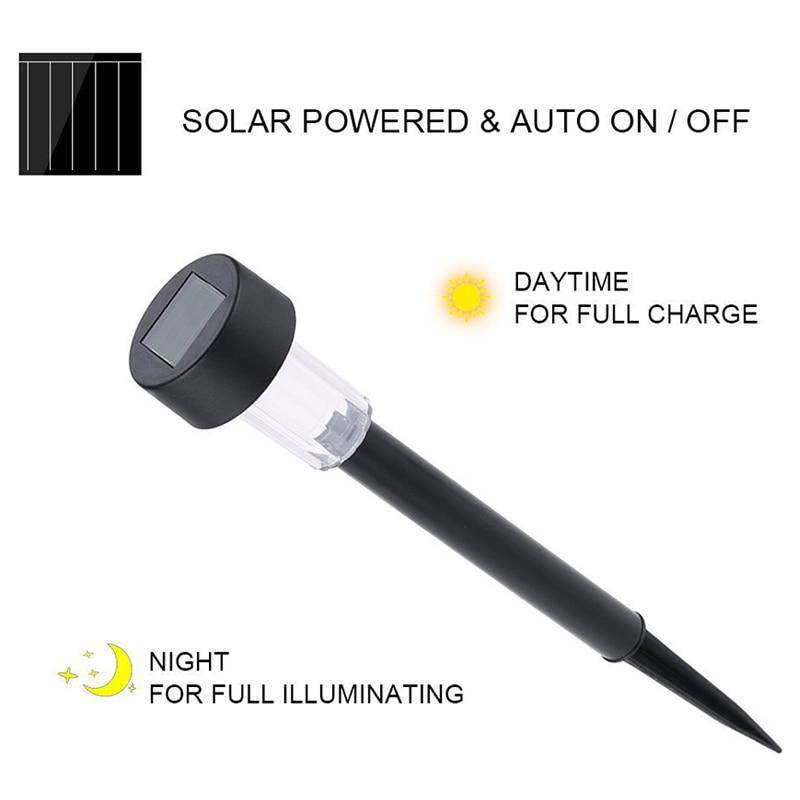Lampadaire extérieur solaire à LED petite taille (lot de 10) - vue 5 sur 5