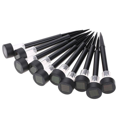 Lampadaire extérieur solaire à LED petite taille (lot de 10)