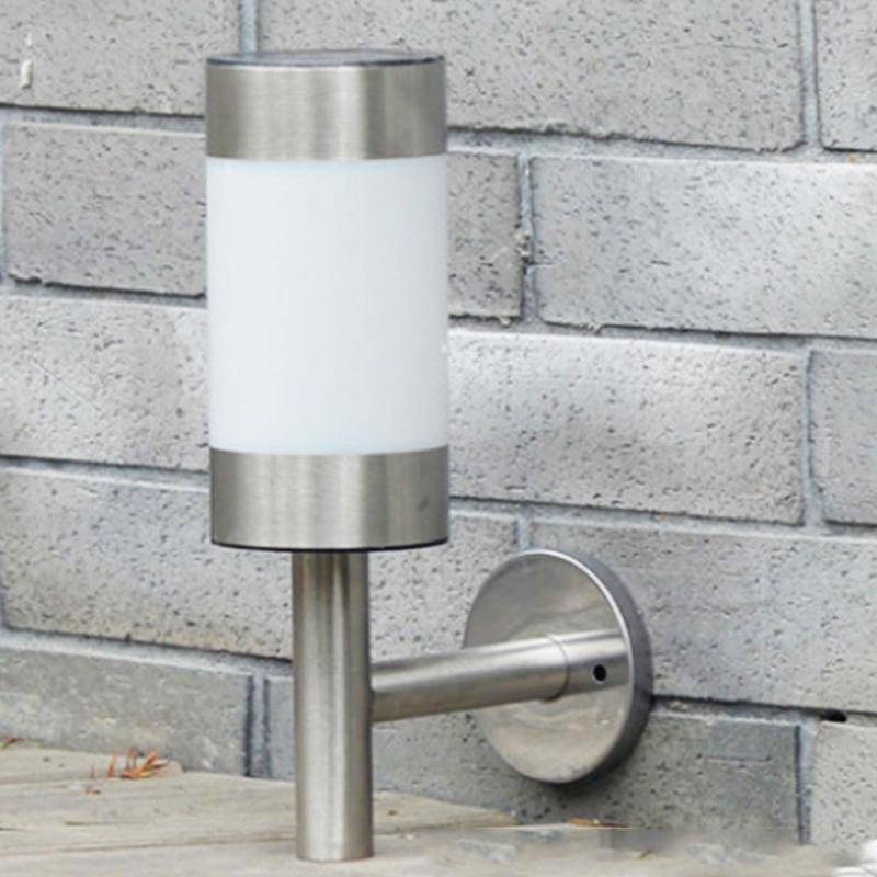 Applique extérieur LED chromée solaire