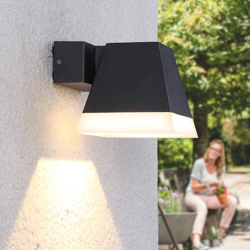 Applique extérieur LED pyramide en aluminium - vue 3 sur 4