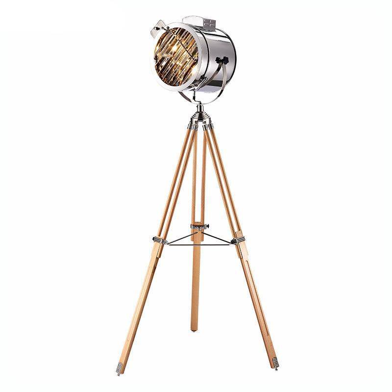 Lampadaire LED projecteur en métal tripode - vue 4 sur 10