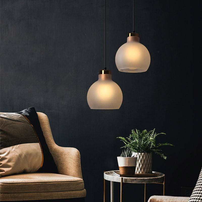 Suspension boule en verre à LED Lamp - vue 3 sur 7