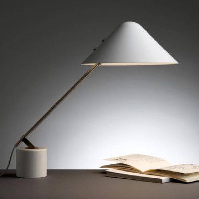Lampe de bureau flexible Luxo blanche