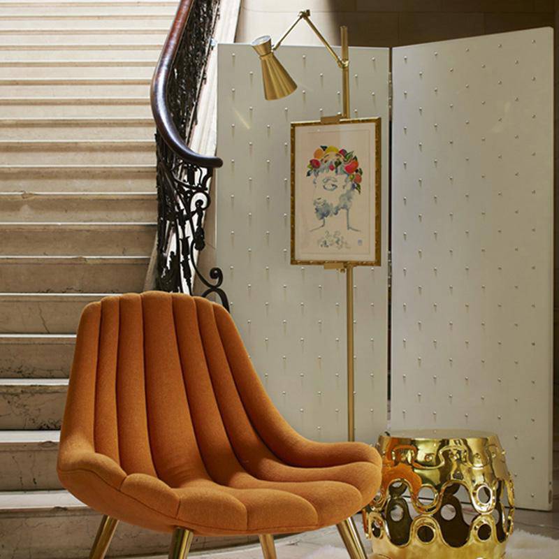 Lampadaire design moderne avec support cadre - vue 3 sur 6