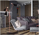 Lampadaire design à LED moderne rose doré et bras articulés