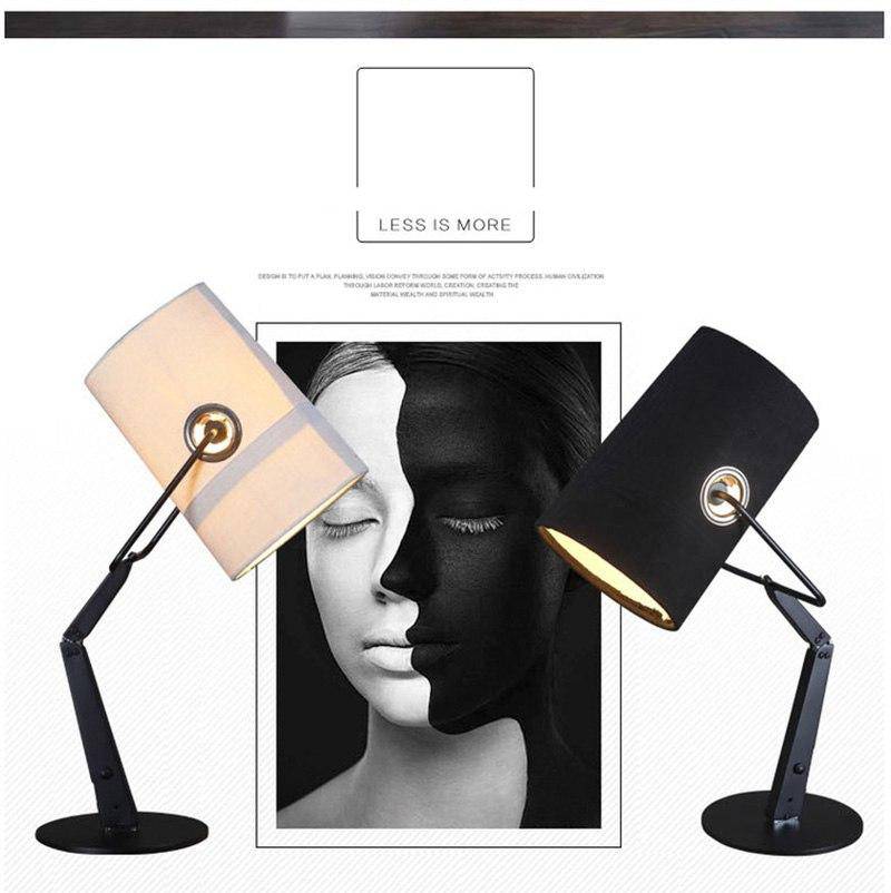 Lampe de bureau design ajustable et abat-jour en tissu Italy - vue 5 sur 5