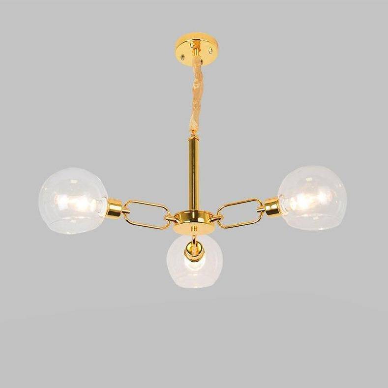 Lustre design à LED avec boules en verre Modern - vue 5 sur 4