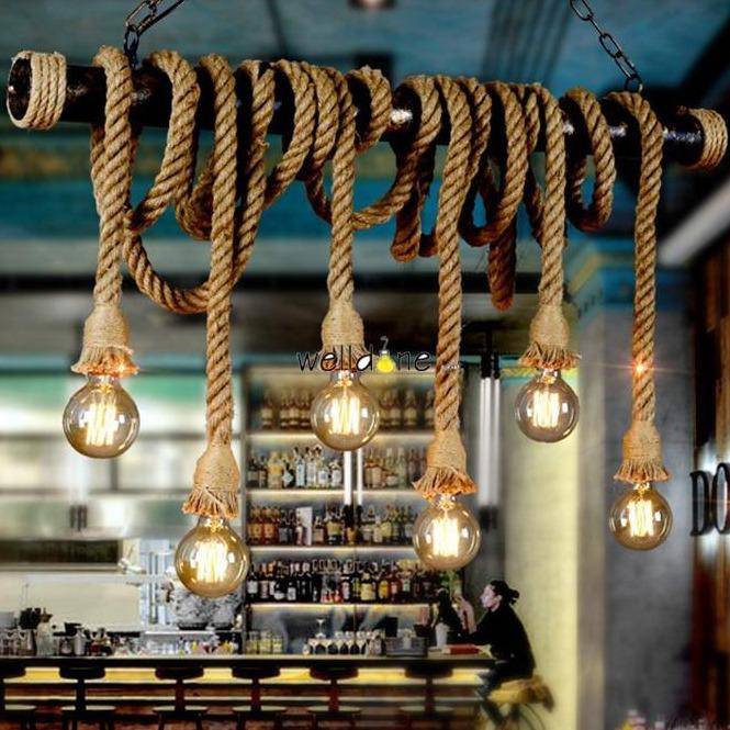 Lustre en forme de cordes suspendues Vintage