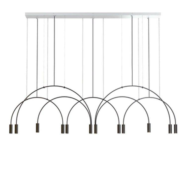 Lustre design branches fines en forme de U - vue 6 sur 6