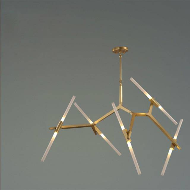 Lustre design scandinave avec plusieurs branches en tube - vue 7 sur 14