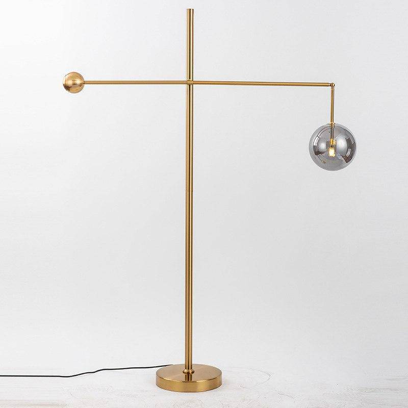 Lampadaire design doré Geometry - vue 6 sur 9
