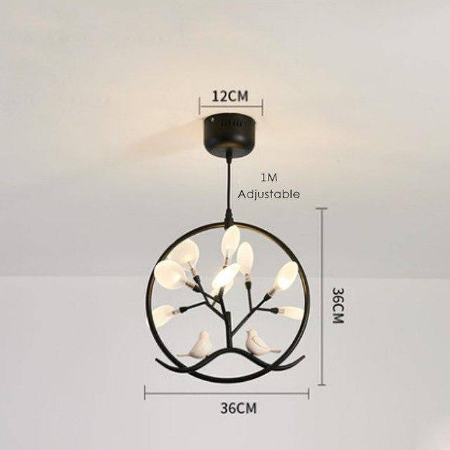 Lustre design à LED doré luciole Firefly - vue 7 sur 7