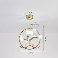 Lustre design à LED doré luciole Firefly