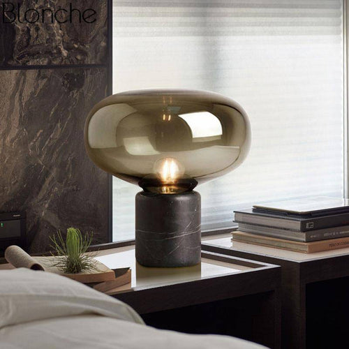 Lampe de table design à LED en verre Night - vue 8 sur 7