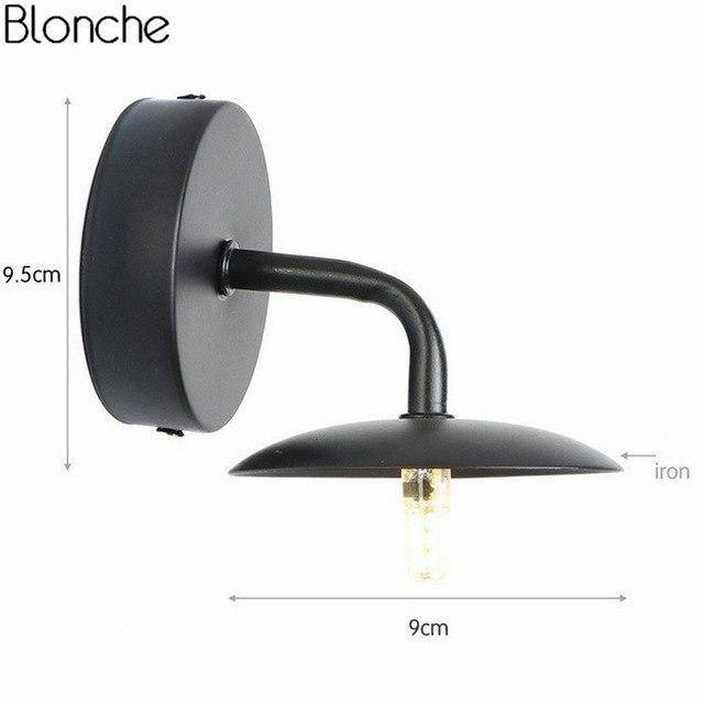 Applique murale LED abat-jour vintage Loft - vue 8 sur 9