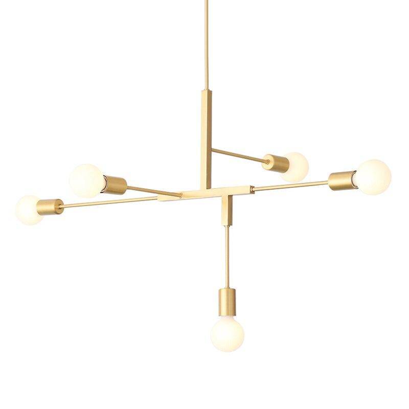 Lustre design bras doré Creative - vue 4 sur 4