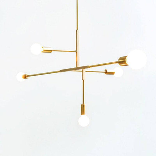 Lustre design bras doré Creative