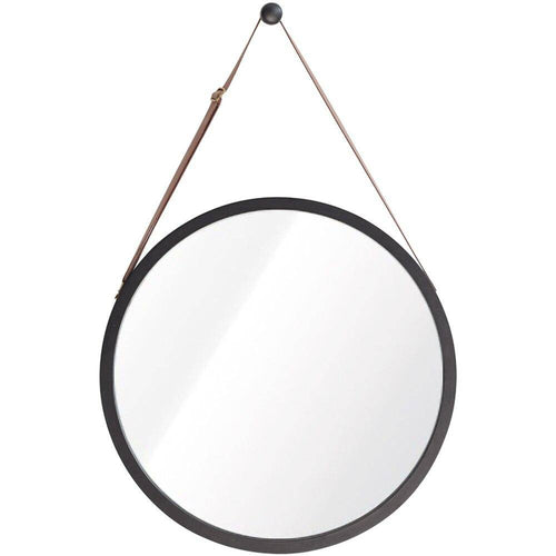 Miroir mural rond suspendu avec cadre Hotel