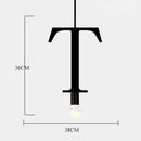 Suspension design LED avec Lettres en métal style Creative