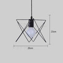 Suspension LED cage de différentes formes Industrial